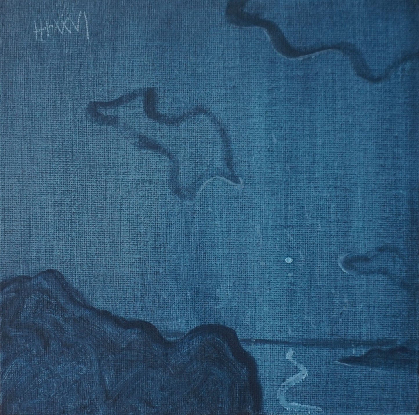 See Through 18x18cm / Oil painting on canvas panel