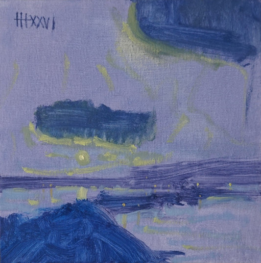 Life Force 18x18cm / Oil painting on canvas panel
