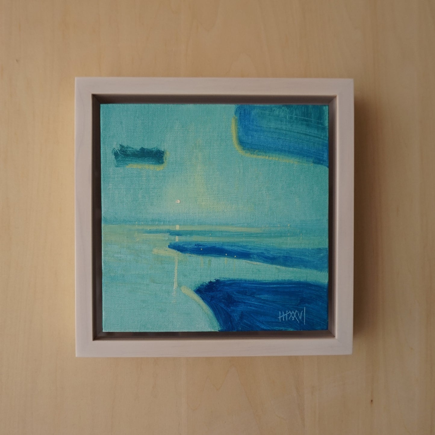 Breathe 18x18cm / Oil painting on canvas panel