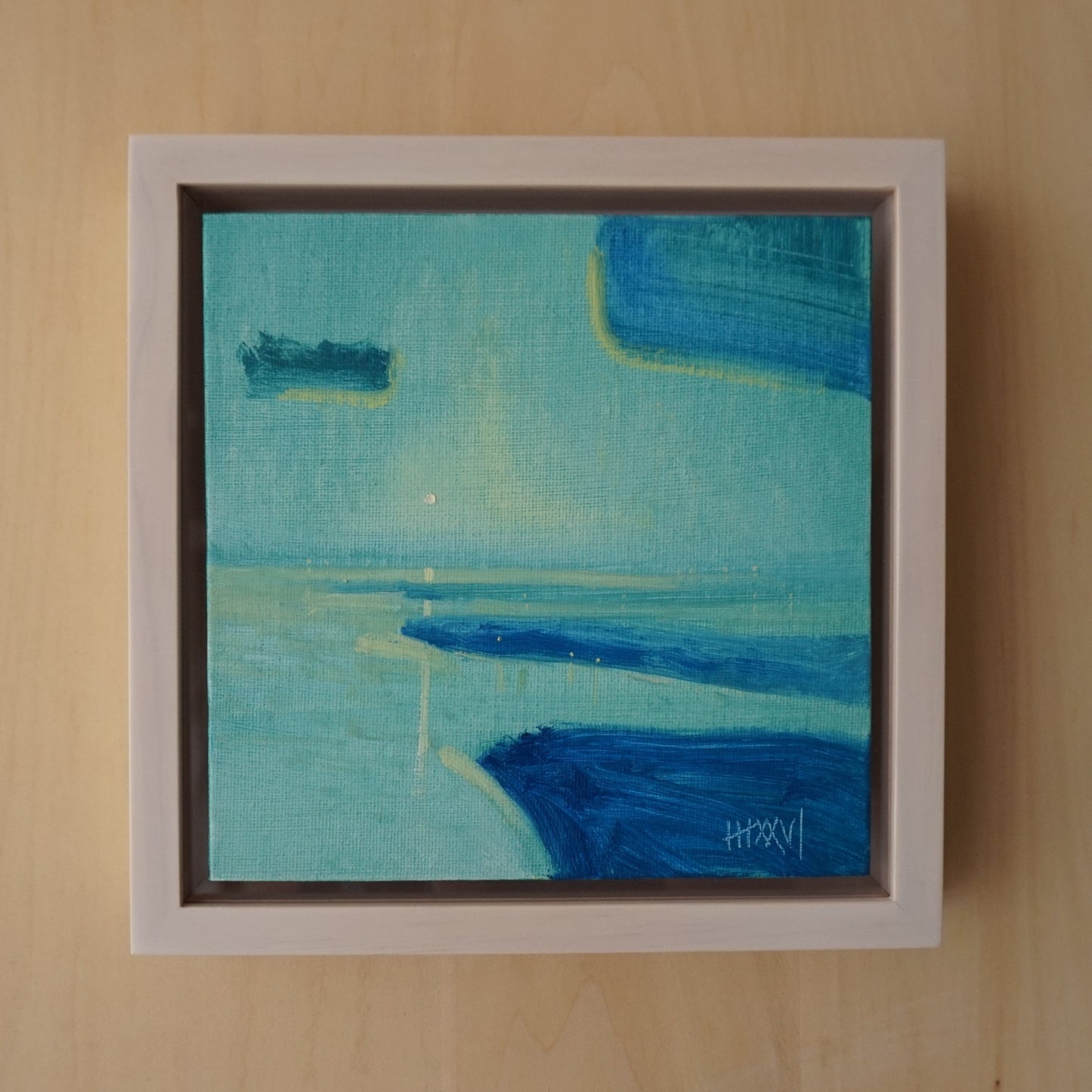 Breathe 18x18cm / Oil painting on canvas panel