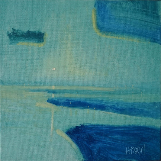 Breathe 18x18cm / Oil painting on canvas panel