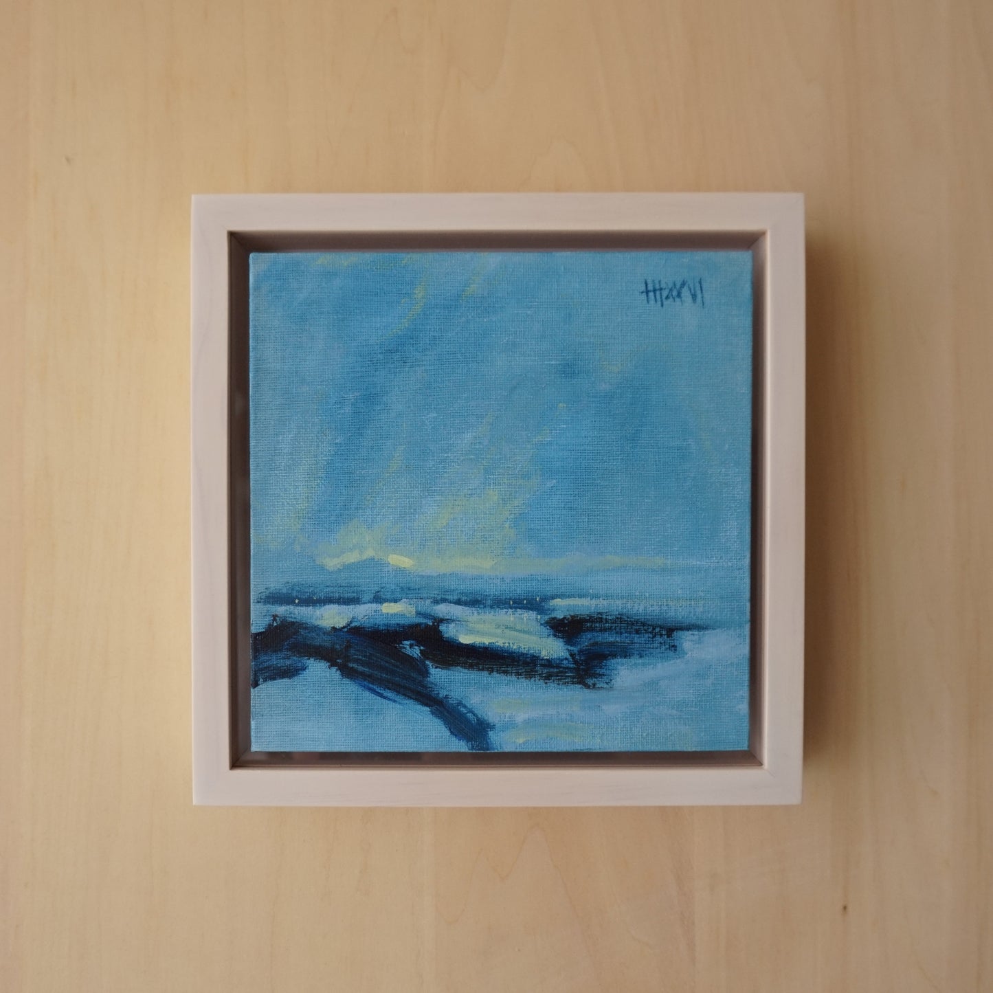 New Beginning 18x18cm / Oil painting on canvas panel