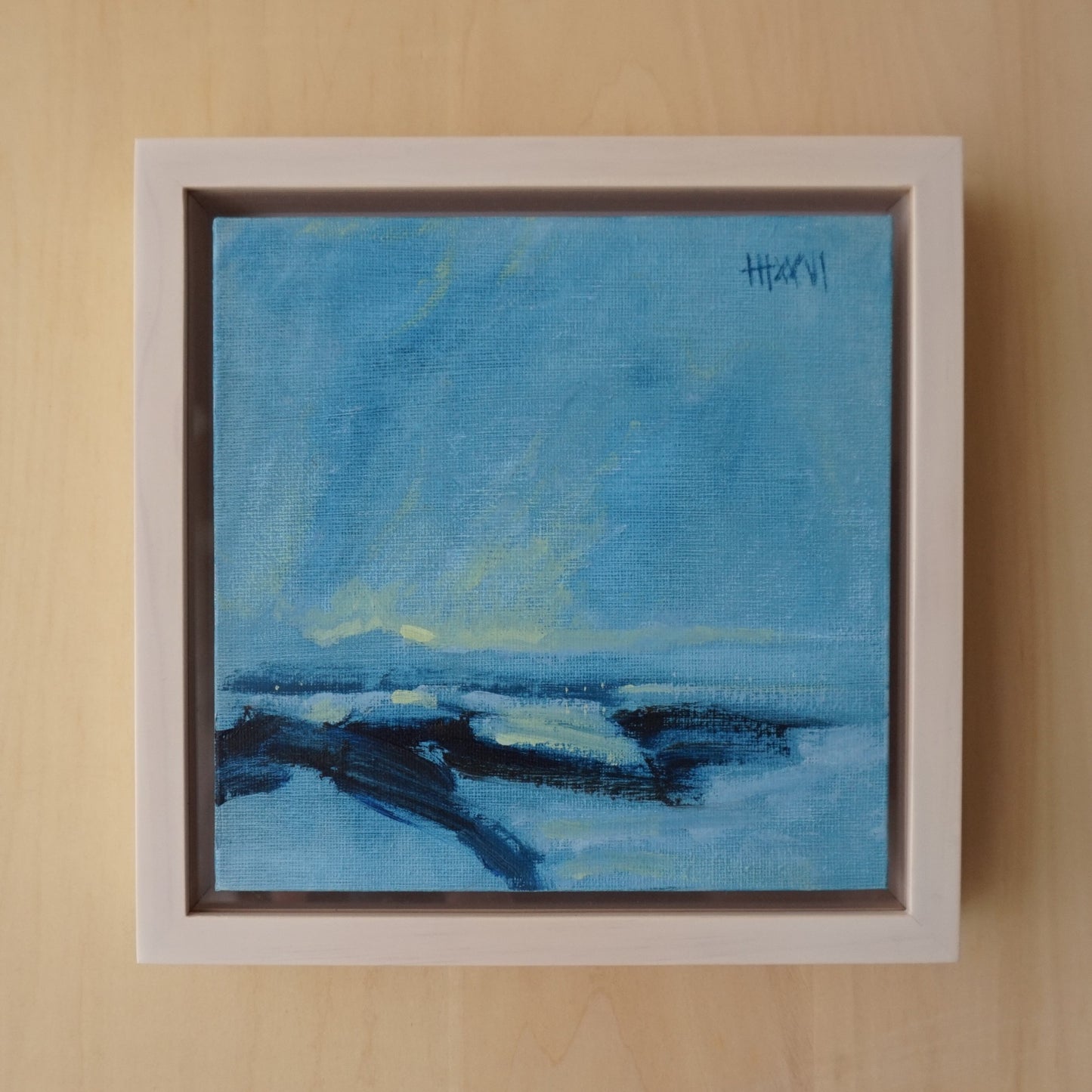 New Beginning 18x18cm / Oil painting on canvas panel