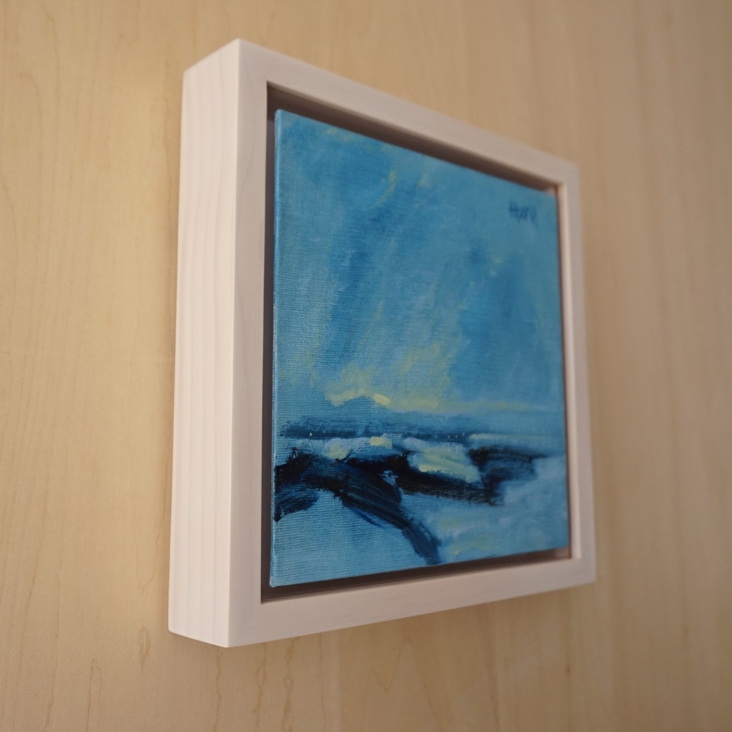 New Beginning 18x18cm / Oil painting on canvas panel