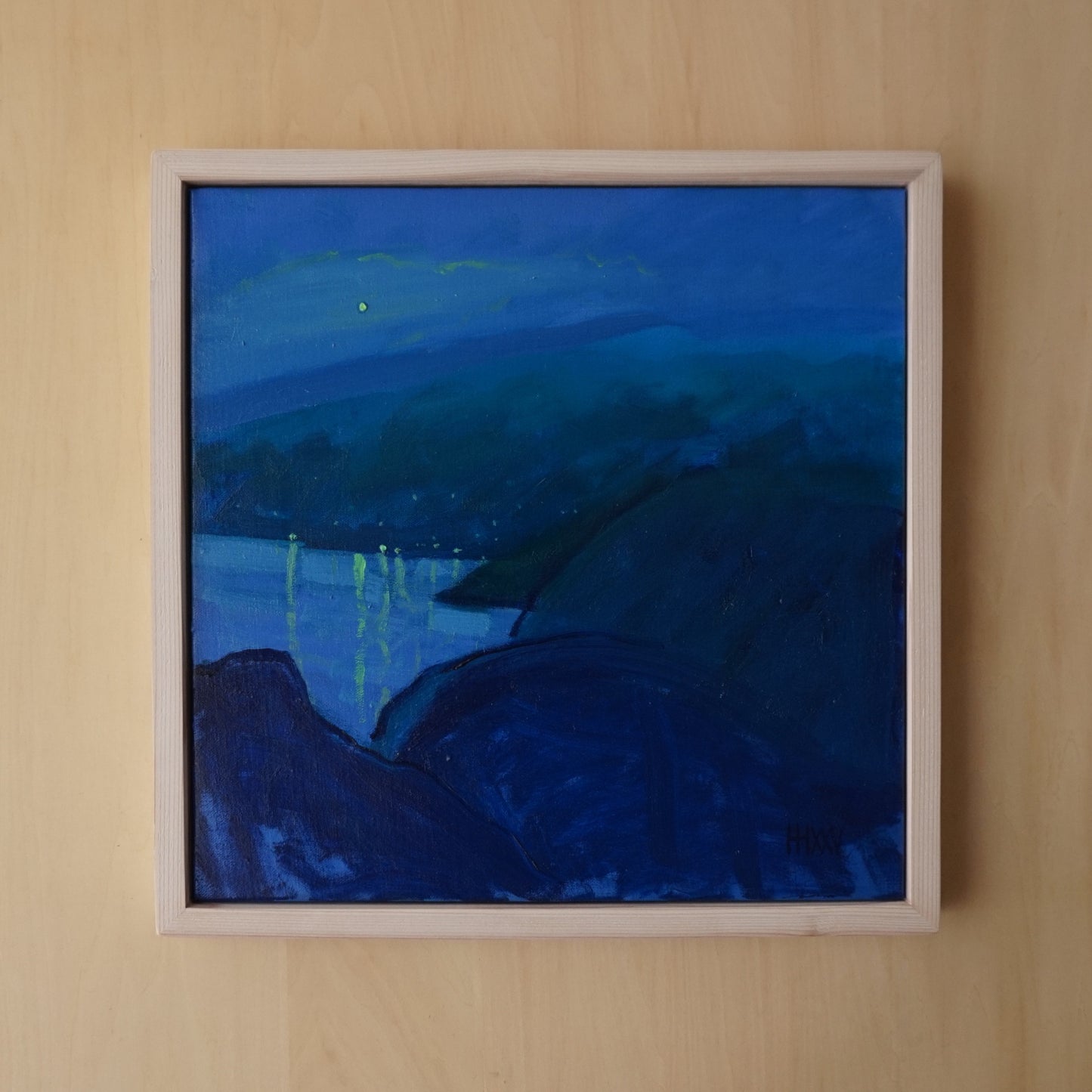 La Lune 37x37cm / Oil painting on canvas