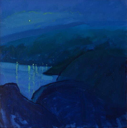 La Lune 37x37cm / Oil painting on canvas