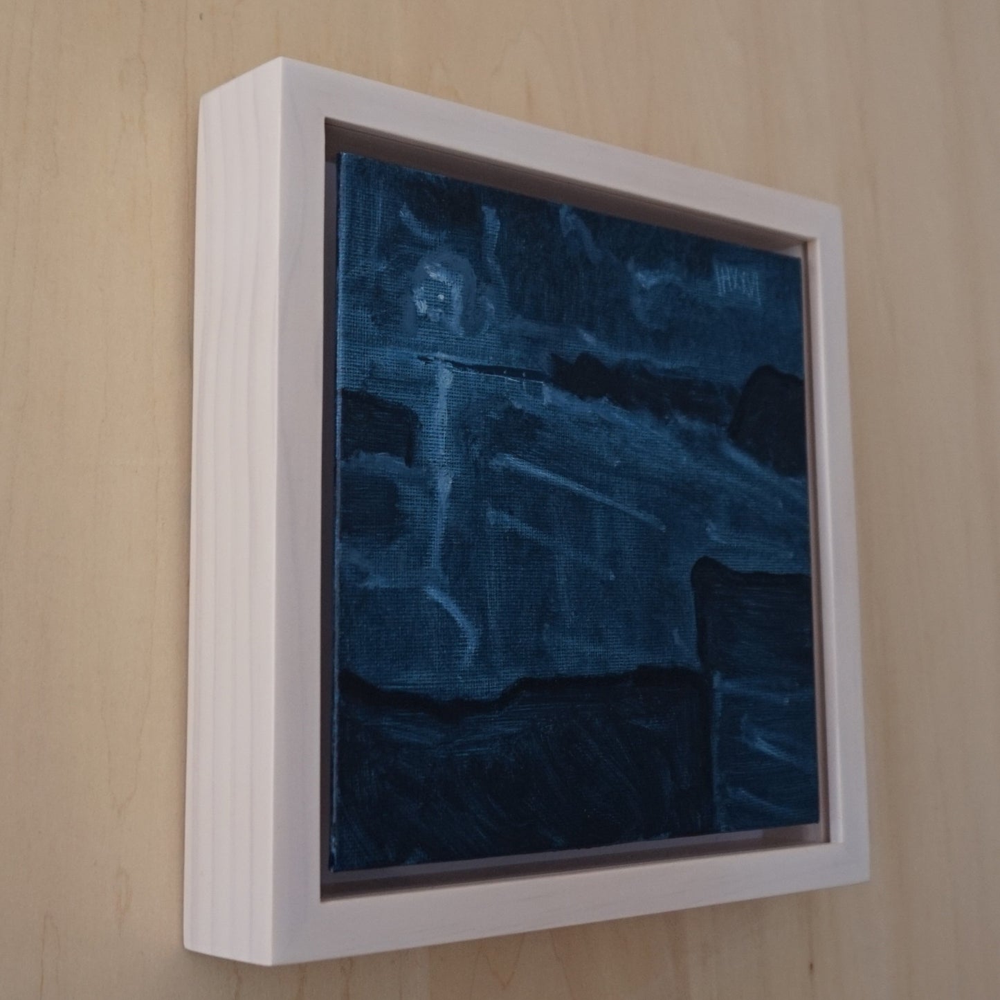 Silver Shine 18x18cm / Oil painting on canvas panel