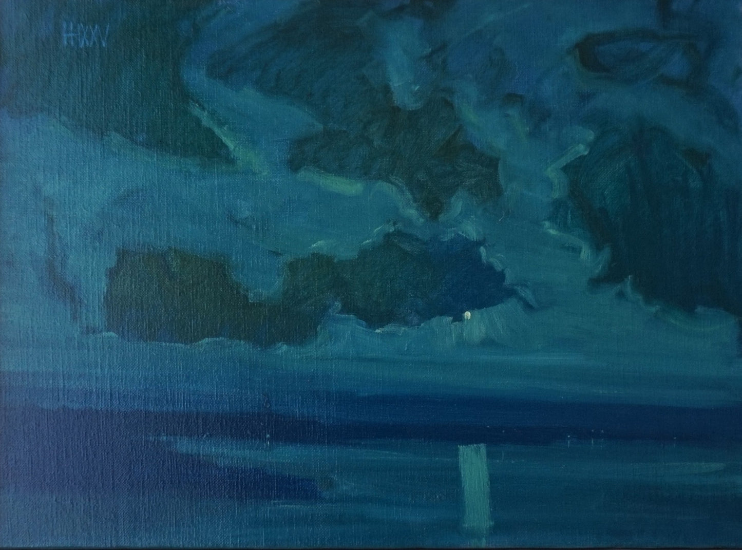 Moonlit 44x35cm / Oil painting on canvas